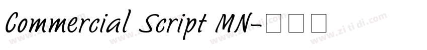 Commercial Script MN字体转换